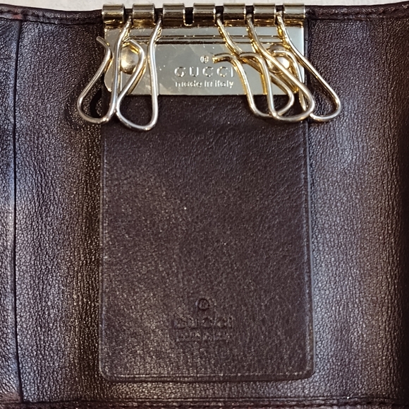 AUTHENTIC GUCCI GUCCISSIMA KEY HOLDER EUC - Picture 11 of 12